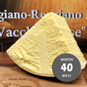 Parmigiano Reggiano vacche rosse Grana d'Oro stagionato 40 mesi porzionato